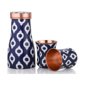 Eco-Friendly Copper <b>Water</b> <b>Bottle</b> Optimal Hydration and Detox Benefits All Day <b>Long</b> for Boiling <b>Water</b> - Product Image 1