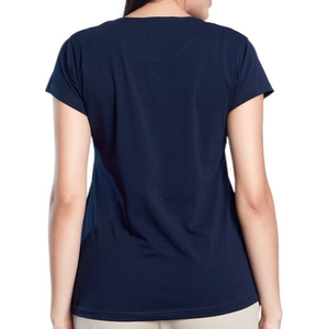Camiseta Deportiva de Otoño para Mujer A924, Manga Tres Cuartos, Tela a Cuadros, Transpirable y Absorbente de Sudor - Product Image 4