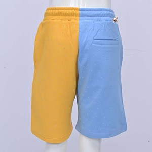 Pantalones Cortos de Hombre con Bloques de Color, Aplique de Llave Relámpago, Cintura Media, Cordón Ajustable, Secado Rápido, Antiarrugas, Estilo Casual Urbano, Bolsillos, Algodón - Product Image 2
