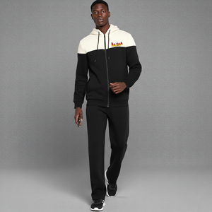 OEM/ODM Survêtement décontracté pour homme en molleton 100% coton imprimé uni, à capuche, hiver, 2 tons, streetwear, pull-over, écologique, réversible - Product Image 4