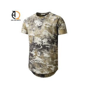 T-shirt personnalisé en coton 100% délavé à l'acide pour homme, coupe oversize, motif vintage, style hip-hop, tissu tricoté épais - Product Image 2