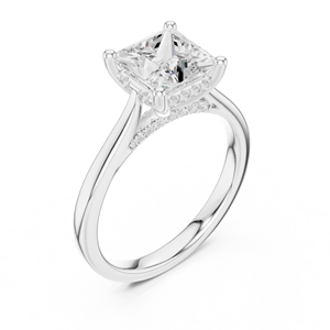 Bague en or plaqué avec diamant de laboratoire certifié IGI, bijoux fins élégants pour femmes, cadeau de bureau/carrière, anniversaire, tenue de mariée - Product Image 3