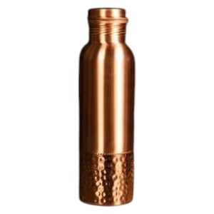 Handpainted Floral Printed Copper <b>Water</b> <b>Bottle</b> with Leakproof Cap for Wellness and Daily Hydration and Gifting - Product Image 3