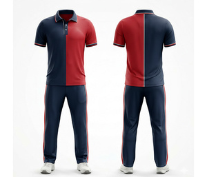 Conjunto de Uniforme de Cricket con Opciones de Diseño de Sublimación Ilimitadas |   Uniforme de Cricket para Hombres, Mujeres y Jóvenes, Camiseta Polo y Pantalones, Conjunto Completo para Equipo - Product Image 1