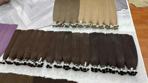 Extensiones de cabello virgen vietnamita a granel de calidad de lujo donante único 100 gramos resistente al desprendimiento Super doble dibujado 24 pulgadas - Product Image 3