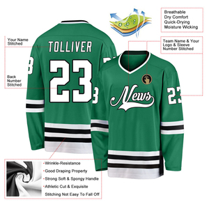 Maillot de hockey sur glace unisexe 100% polyester, sublimation, logo personnalisé, imperméable, sans couture, meilleur style, prix abordable - Product Image 4
