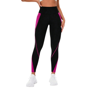 Leggings de yoga taille haute pour femmes, color block, avec poche latérale, extensibles, pour la course, le fitness, l'entraînement et les activités sportives - Product Image 3