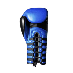 Nuevos Guantes de Boxeo de Cuero Personalizados con Cordones y Agarres, Guantes de Boxeo de Cuero Vacuno de Alta Calidad - Product Image 3
