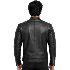 Wholesale <b>Cheap</b> Price <b>Men</b> Breathable <b>Leather</b> <b>Jacket</b> With OEM Serviced 2026 Best Design Sheep Skin <b>Leather</b> <b>Jacket</b> for <b>Men</b> - Product Image 2