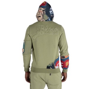 Streetwear Custom High Quality <b>Embroidery</b> Printed Zip up Hoodie Sweatsuit Flared Jogger Sweatpants and Distressed Hoodie <b>Set</b> for - Product Image 4