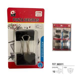 Pinza Negra Elegante de 41 mm con Diseño Moderno - Product Image 3