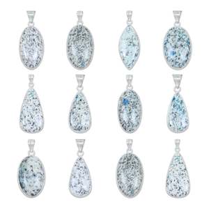 จี้ห้อยคอ K2 Jasper ทำมือจากทองเหลืองประดับพลอยเม็ดเดี่ยว ชุบทองสไตล์วินเทจ สำหรับสาวๆ เครื่องประดับแฟชั่นทันสมัย - Product Image 1