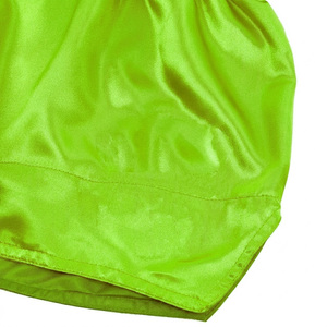 OEM Custom Satin Muay Thai <b>Shorts</b> Low MOQ Elastic Waist <b>Kickboxing</b> Training Trunks Manufacturer Direct - Product Image 4