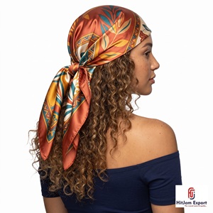Luxury Satin Printed Scarf Manufacturer OEM ODM Branding Label Promotion Advertising Wholesale Africa - Product Image 6