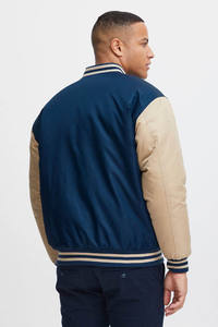 Veste bomber en cuir pour homme sur mesure, classique, d'hiver, style universitaire, avec logo brodé, commande en gros OEM/ODM - Product Image 6