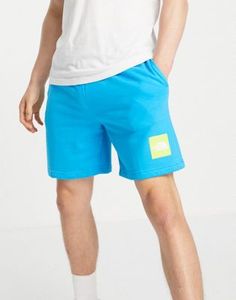 Pantalones cortos de algodón azules para hombre con cintura elástica y logo en la espalda, ropa informal - Product Image 2