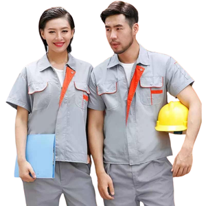 Uniforme de travail léger à manches courtes pour pantalon et chemise en polyester de réparation de mécanicien d'ouvriers agricoles - Product Image 4