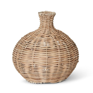 Vases à fleurs en rotin naturel, fabriqués à la main, prix compétitif, décoration pour mariages et fêtes - Product Image 3