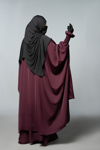 Fournisseur mondial de robes Abaya Nida modestes et grandes tailles, exportateur de tissu en crêpe de polyester de la meilleure qualité, longueur au sol, respirant, tout - Product Image 3