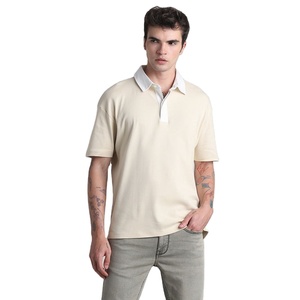 Unisex manga corta 240gsm alta calidad personalizada 100% algodón Golf para Polo tela de punto con patrón impreso para hombres - Product Image 2