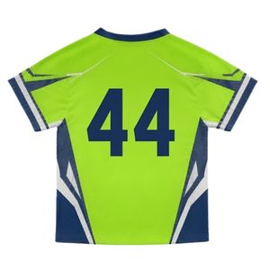 Unisex Neon <b>Green</b> Blue Sublimated Lacrosse Jersey Lightweight Polyester Sports Shirt Team Match Training Clothing - Product Image 2