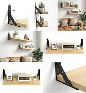 Étagère murale en bois, articles de décoration pour la maison, étagère murale pour livres, étagères pour la décoration du salon, de la cuisine et de la chambre - Product Image 2