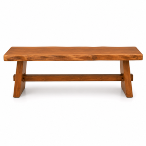 Comfortable <b>Rustic</b> Teak Garden <b>Chair</b> Saber Legs-Durable Waterproof Outdoor Furniture for Restaurant Patio Use Solid Wood - Product Image 2
