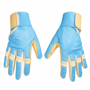 Gants de frappe en cuir Cabreta unisexes, professionnels, avec logo personnalisé, respirants, pour softball et baseball - Product Image 4