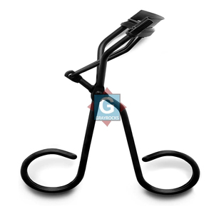 Recourbe-cils en acier inoxydable noir, poils synthétiques, style long naturel pour extensions de cils, soins de beauté - Product Image 1