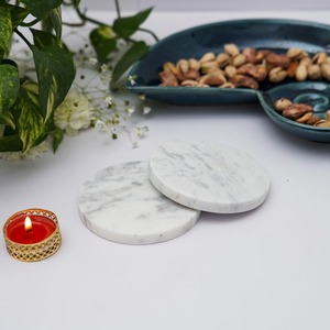 Sous-verres en marbre naturel écologiques pour cuisine, salle à manger, salon, bureau et table basse, disponibles à bon prix - Product Image 6