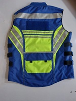 Chalecos de Seguridad Reflectantes de Alta Visibilidad Naranja, de Malla de Poliéster, Unisex, para Construcción, con Múltiples Bolsillos, Ropa de Trabajo Nueva de Alta Calidad