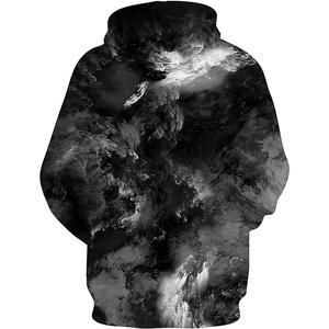 Sweat-shirt à capuche surdimensionné vintage personnalisé de haute qualité en tissu éponge épais avec broderie pour homme - Product Image 4