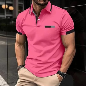 Polo de golf pour homme, en coton et polyester, avec logo personnalisé imprimé par sublimation, chemise tricotée, fabricant. - Product Image 5