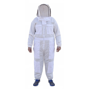 Professional 3-Layer Ventilated Full Body Beekeeping <b>Suit</b> Fencing Veil Hood Anti-<b>Bee</b> Protective Coverall Wholesale OEM - Product Image 1
