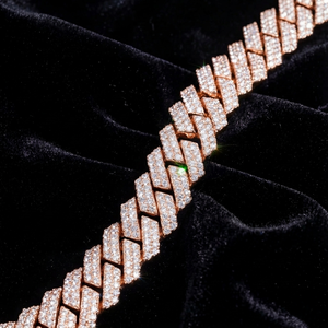 10K Solid Gold Moissanite Diamond Pave Cuban Link Bracelet 6 16MM <b>Men</b> Women Hip Hop Fine Jewelry Gift - Product Image 4