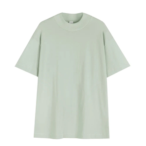 เสื้อยืดแขนสั้นผู้ชายสไตล์วินเทจทรงโอเวอร์ไซส์ผ้าคอตตอนย้อมสีแบบแอซิดวอช พิมพ์ลายสกรีนโลโก้ตามสั่ง ขายส่งจากโรงงาน สำหรับฤดูร้อน - Product Image 3