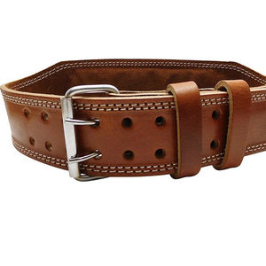 Ceinture de musculation en cuir de vachette souple, durable et confortable, avec boucle en acier inoxydable, soutien dorsal, imperméable, respirante et portable - Product Image 1