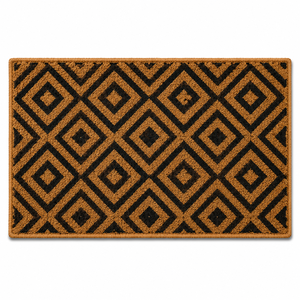 พรมเช็ดเท้า Coir พรมเช็ดเท้าเปล่าสำหรับในร่มเสื่อกลางแจ้งพิมพ์ลาย DIY พรมเช็ดเท้าหน้าประตูพีวีซีเปล่าจากอินเดีย - Product Image 4