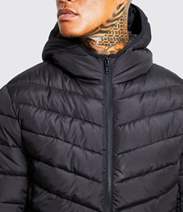 Chaquetas de Invierno para Hombre, Color Sólido, Brillantes, Cortas, con Capucha, Acolchadas, Personalizadas OEM - Product Image 4