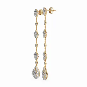 Pendientes Colgantes de Diamantes Etéreos, Pendientes de Diamantes Redondos y con Corte Princesa, 160 Piezas de Pendientes de Diamantes para Mujer - Product Image 4