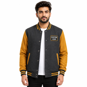 Veste d'hiver pour homme, design sportif respirant et antibactérien, en laine et cuir, réversible, chauffante, écologique - Product Image 1