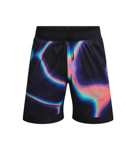 กางเกงบาสเก็ตบอลชายคุณภาพดีเยี่ยม แบบสองชั้น พิมพ์ลายทั้งตัว ดีไซน์ลำลองสำหรับฤดูร้อน ผ้าตาข่ายแบบซับลิเมชั่น - Product Image 1