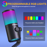 Microphone USB de jeu MAONO DM30 RGB avec moniteur direct programmable pour le jeu, le streaming en direct, les podcasts, PS5, PS4, PC, ordinateur