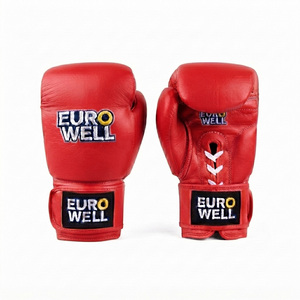 Factory Custom Genuine Leather Boxing Gloves Breathable Ergonomic <b>Foam</b> <b>Padding</b> Professional Training Sparring Equipment Gloves - Product Image 5