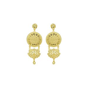 Pendientes Colgantes de Moda Estilo Dubái Chapados en Oro de 14K, 18K, 24K al por Mayor, Juego de Pendientes de Diseño Turco, Joyería Rellena de Oro, Oro Joyería - Product Image 3