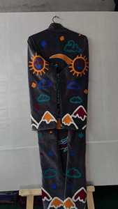 Chaqueta de terciopelo bordada con dragón True Work Long, estilo bohemio Suzani, blazer con dragón solar, bordado tradicional intrincado, abrigo de invierno. - Product Image 6