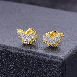 Pendientes de Diamantes Cultivados en Laboratorio de Plata de Ley 925 de Lujo, Diseño Brillante, Joyería Premium para Minoristas - Product Image 5