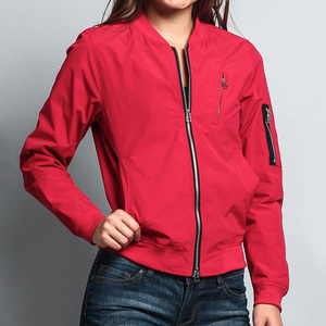 Best Customized Women's Autumn Vintage Stand Collar Knitted Breathable Windproof Lightweight Slim Fit <b>Zipper</b> Pockets Jacket - Product Image 1