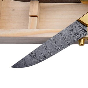 Cuchillos para carne de acero de Damasco de espiga completa, de calidad premium - Product Image 6