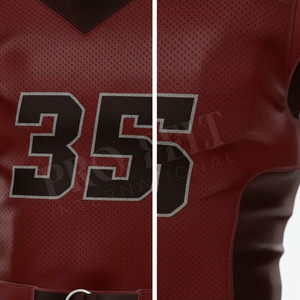 Sportswear Polyester Lightweight Mesh Solid Plain Color Team Player Custom Printed Name Number Design American Football Uniforms - Product Image 4